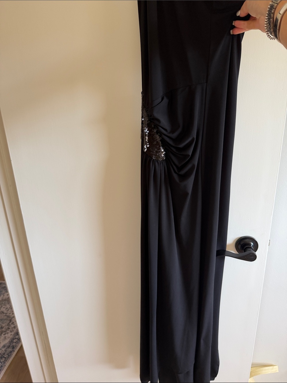 Betsey Johnson Black Sequin Accent Dress